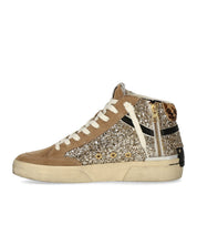 CRIME LONDON SK8 RECUT HIGH BEIGE SNEAKER