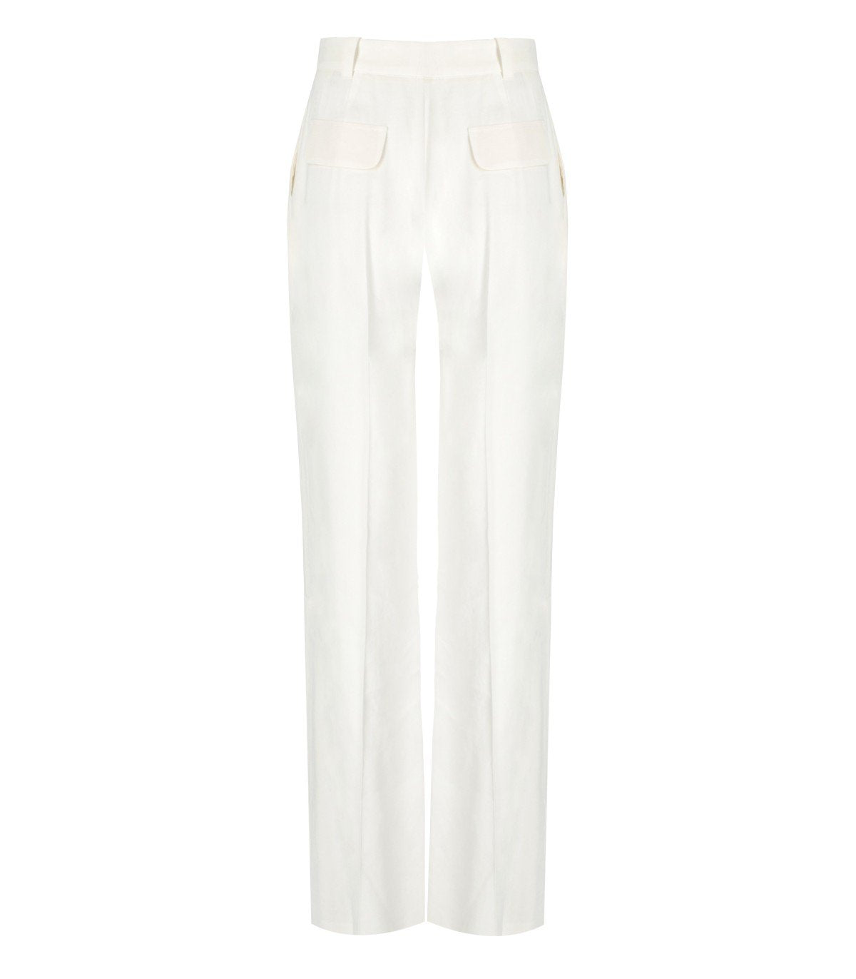 ELISABETTA FRANCHI IVORY PANTS WITH CHARMS