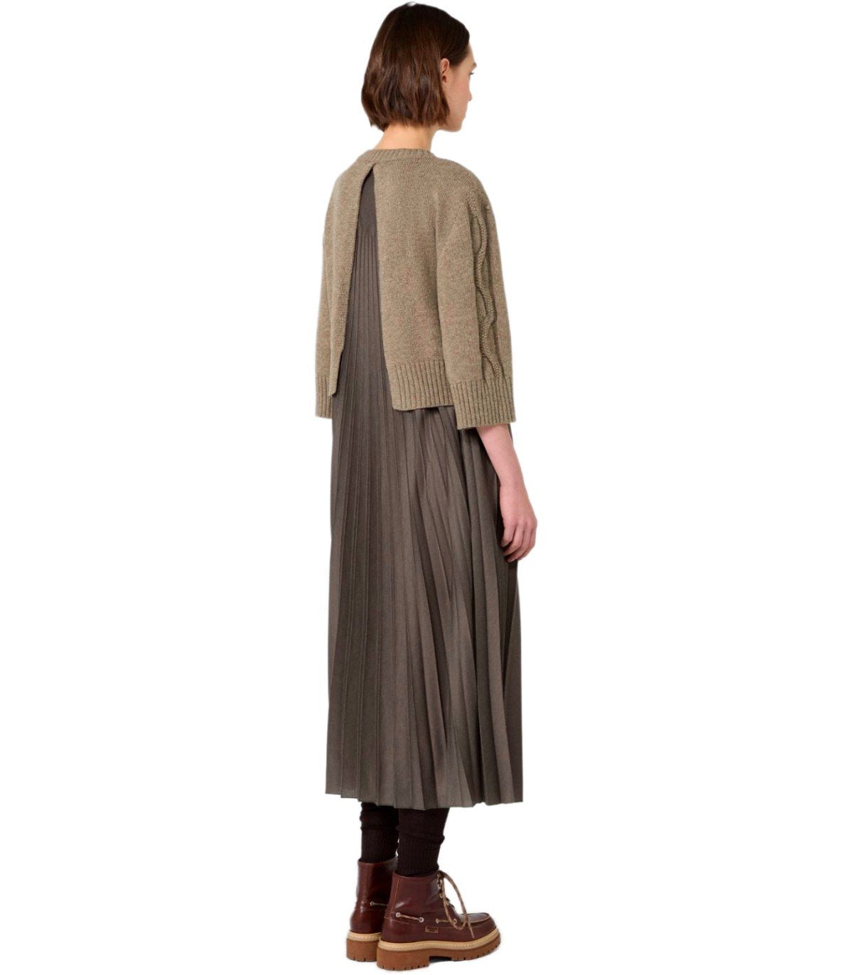 ABITO CON MAGLIA CALCO NOCE MELANGE MAX MARA WEEKEND 