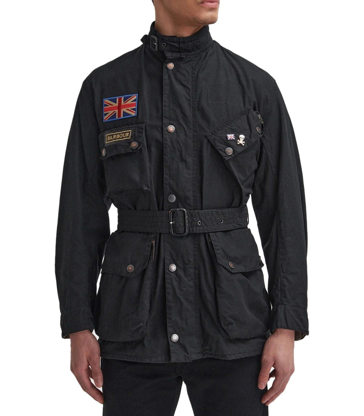 BARBOUR INTERNATIONAL STEVE MCQUEEN 60TH ANNIVERSARY WAX BLACK JACKET