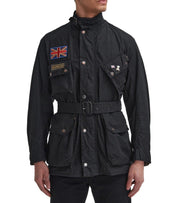 BARBOUR INTERNATIONAL STEVE MCQUEEN 60TH ANNIVERSARY WAX BLACK JACKET