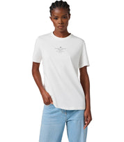 ELISABETTA FRANCHI WHITE T-SHIRT WITH LOGO