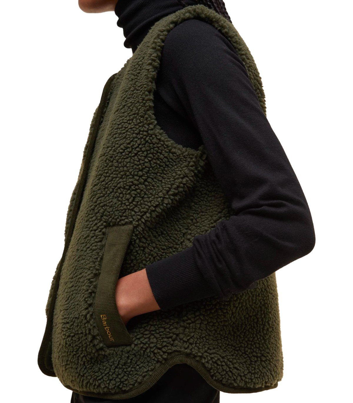 BARBOUR LUCIANA FLEECE GREEN VEST
