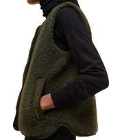 BARBOUR LUCIANA FLEECE GREEN VEST
