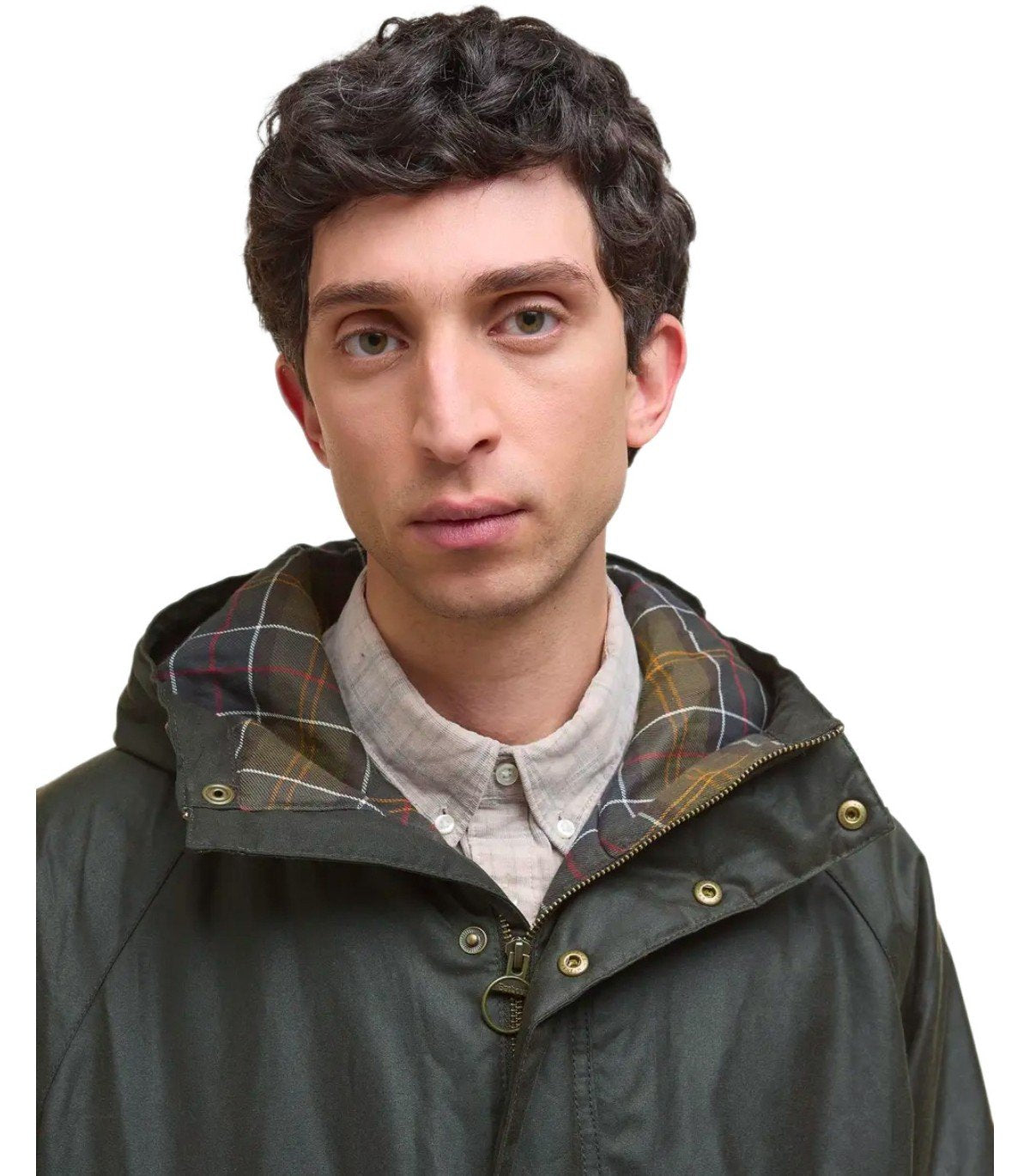 BARBOUR BEDALE WAX OLIVE GREEN PARKA