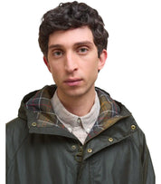 BARBOUR BEDALE WAX OLIVE GREEN PARKA