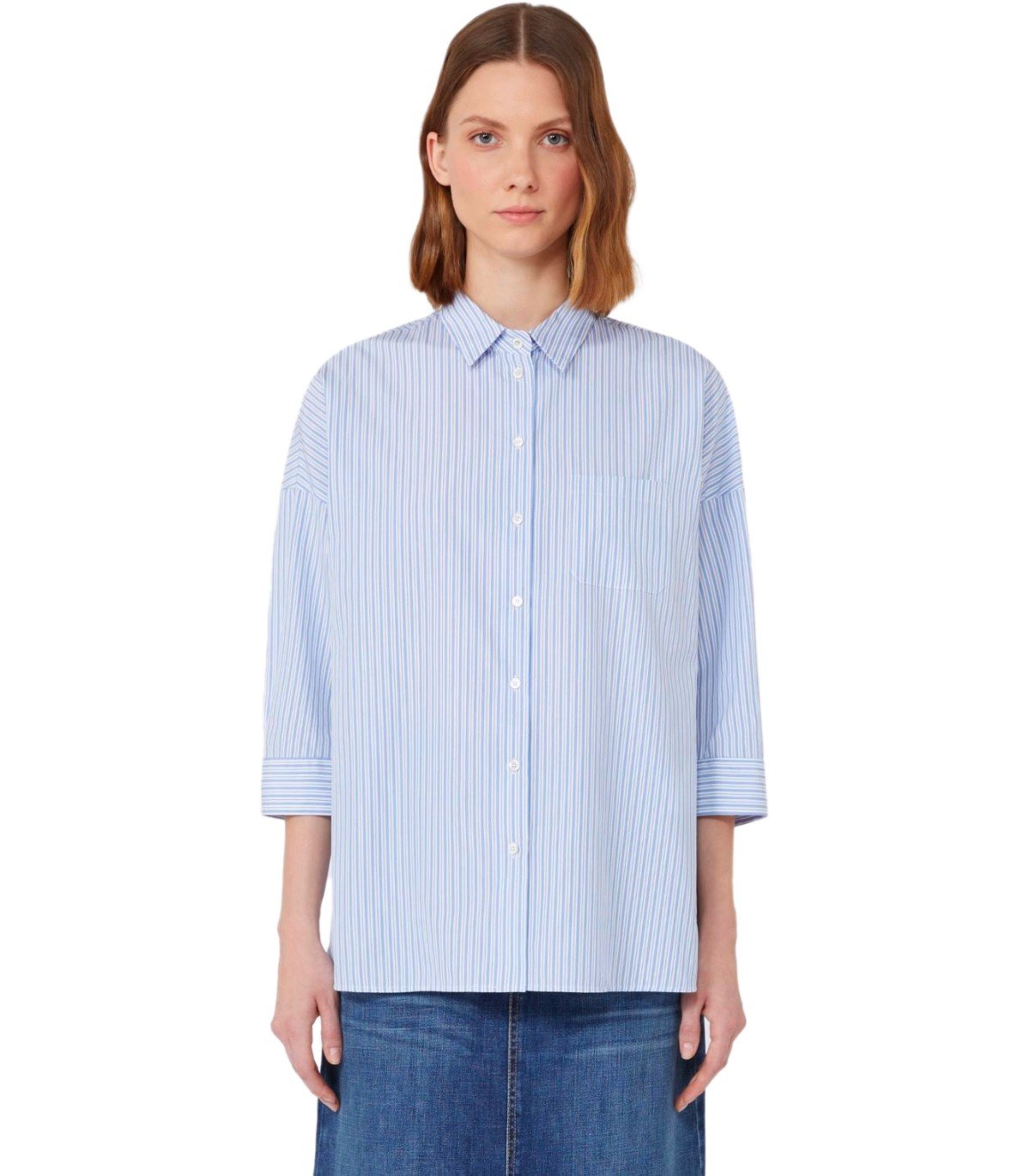 MAX MARA WEEKEND GIRALDA LIGHT BLUE SHIRT