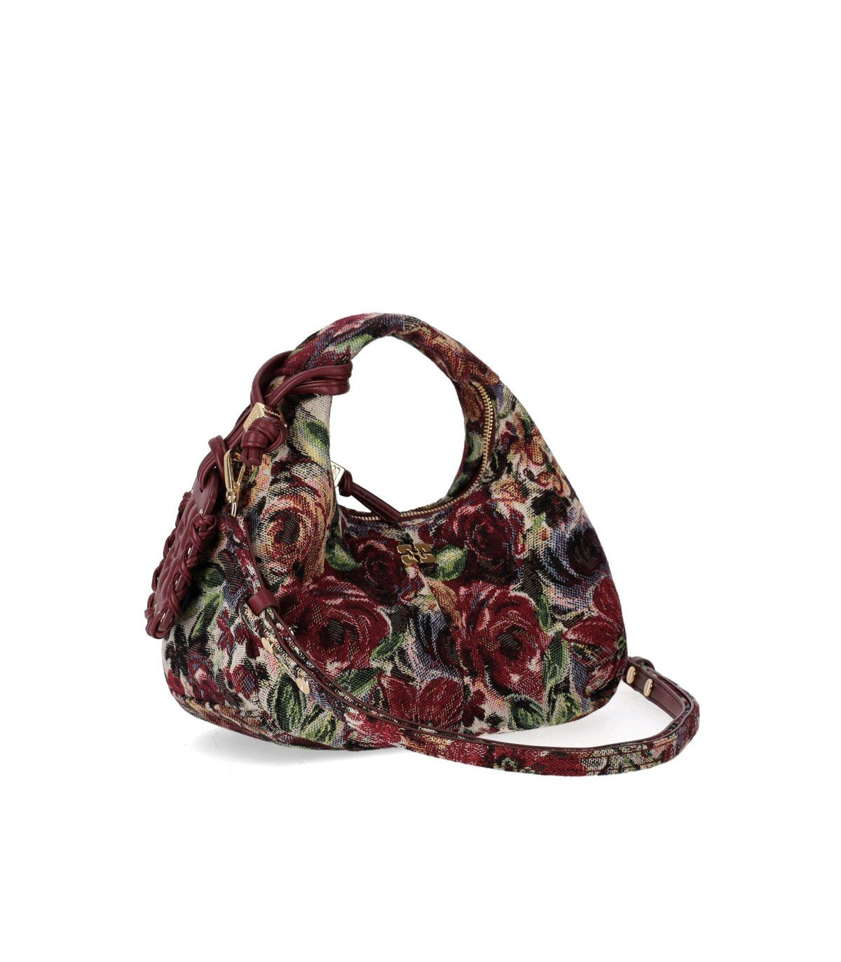 BORSA HOBO TAPESTRY MINI MULTICOLORE GANNI