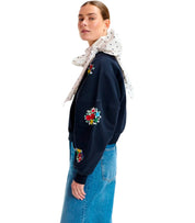 ESSENTIEL ANTWERP ITRO MARINEBLAUWE SWEATSHIRT