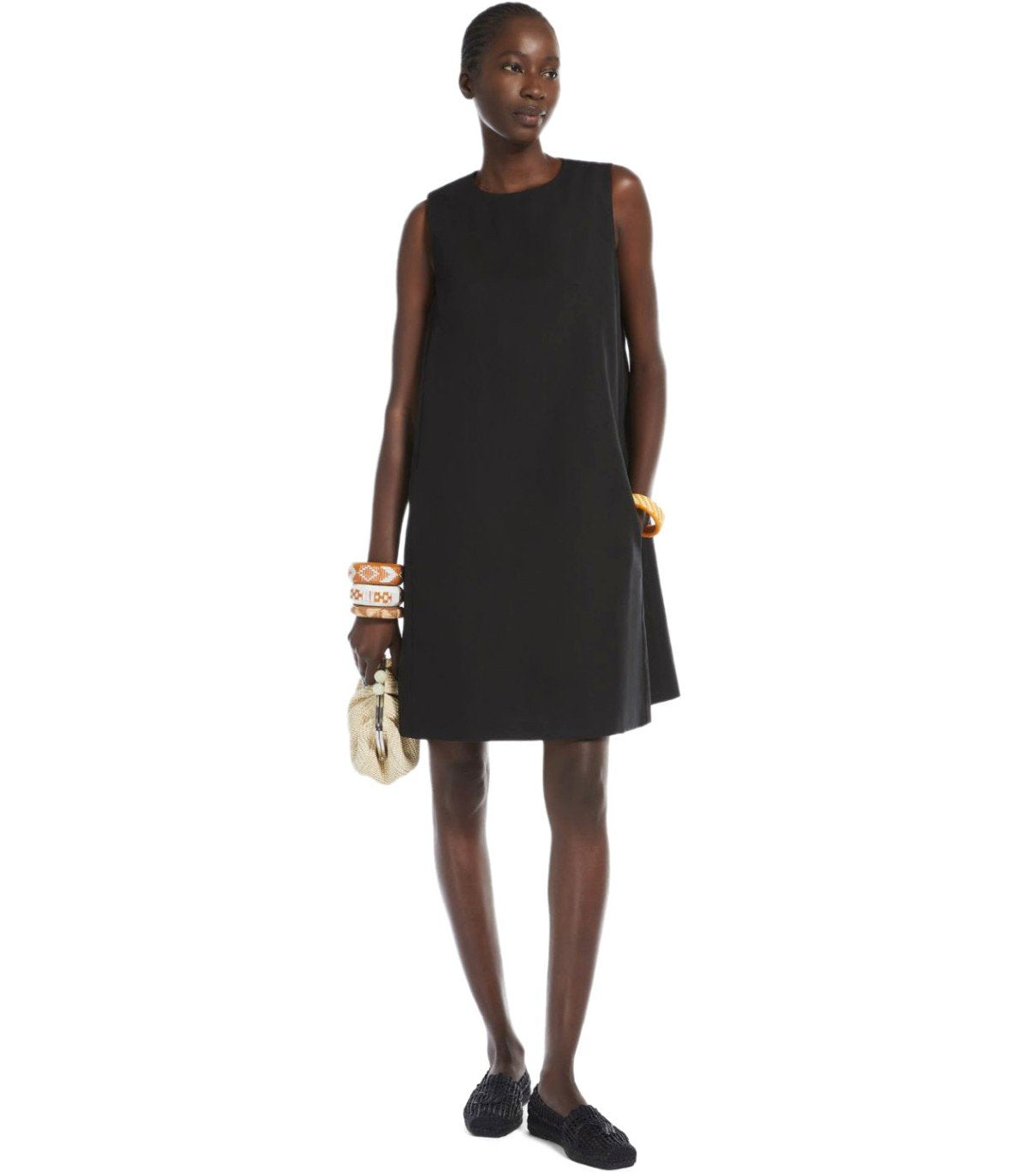 MAX MARA WEEKEND RACER ZWART JURK