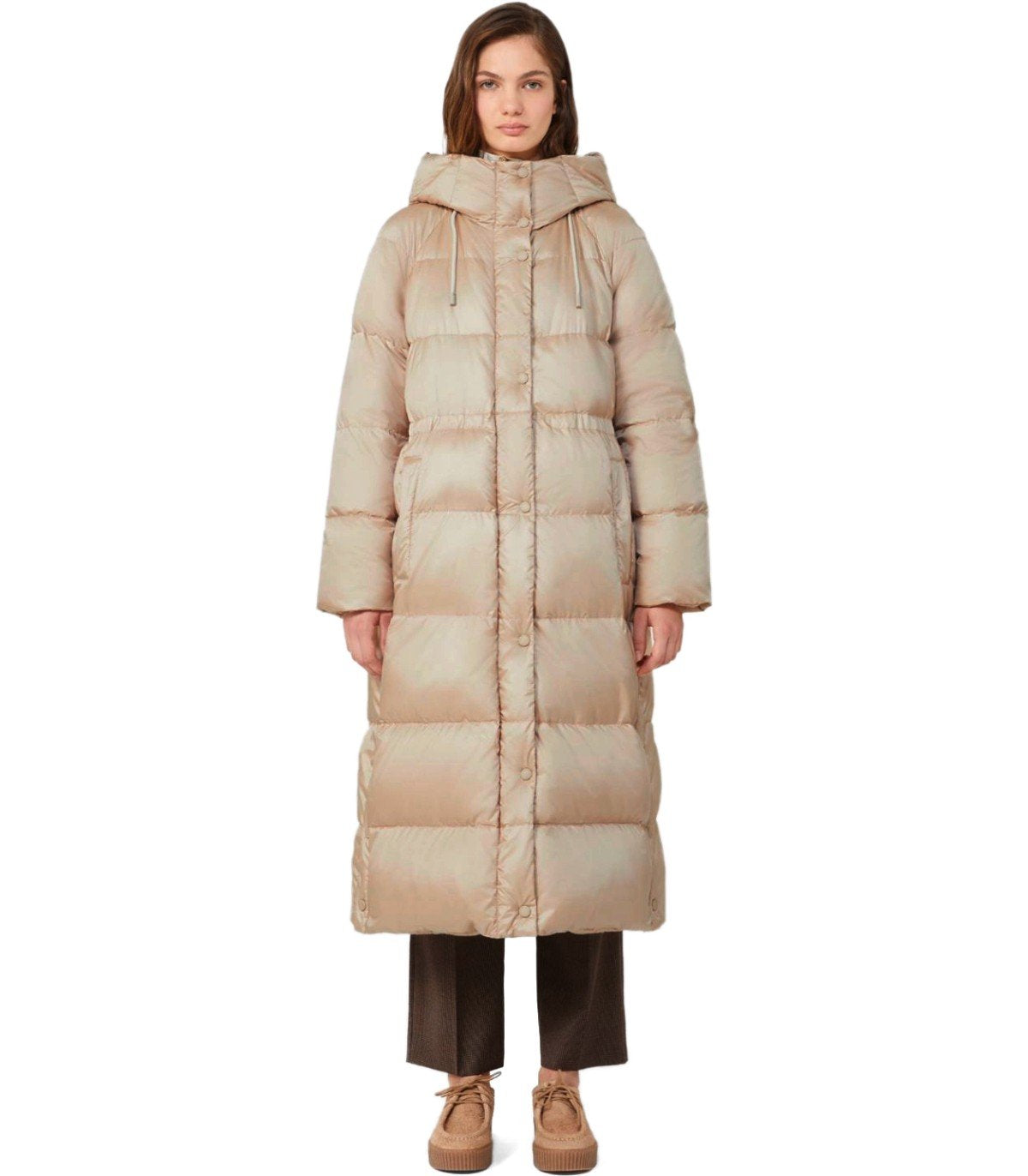 PIUMINO REVERSIBILE CON CAPPUCCIO NOVAK BEIGE MAX MARA WEEKEND