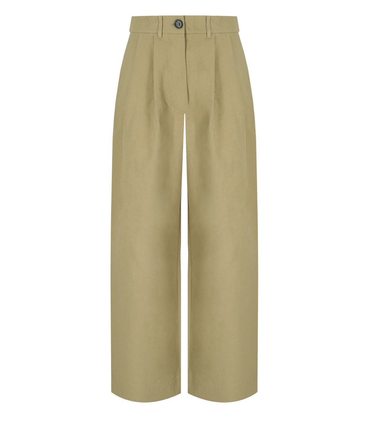 ESSENTIEL ANTWERP JAMMER BEIGE WIDE LEG HOSE