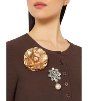 MAX MARA WEEKEND CIVADA BRONZE BROOCH