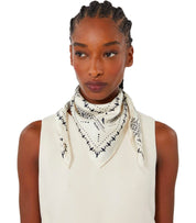 MAX MARA WEEKEND SIAM BLUE FOULARD SCARF