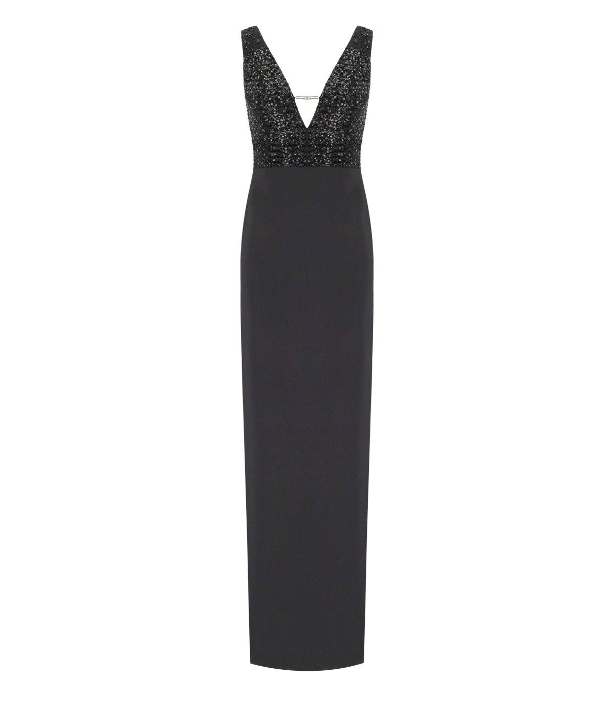 ELISABETTA FRANCHI RED CARPET BLACK DRESS