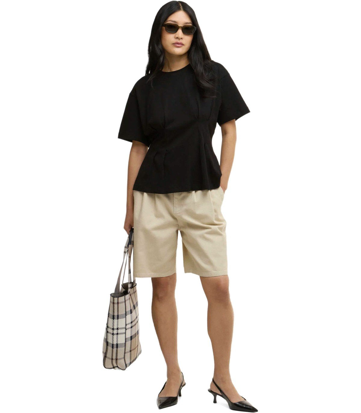 BARBOUR DAYA BEIGE BERMUDA SHORTS
