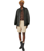 MAX MARA WEEKEND TATTICO BLACK BOMBER JACKET
