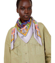 MAX MARA WEEKEND ONESTA LILAC FOULARD SCARF