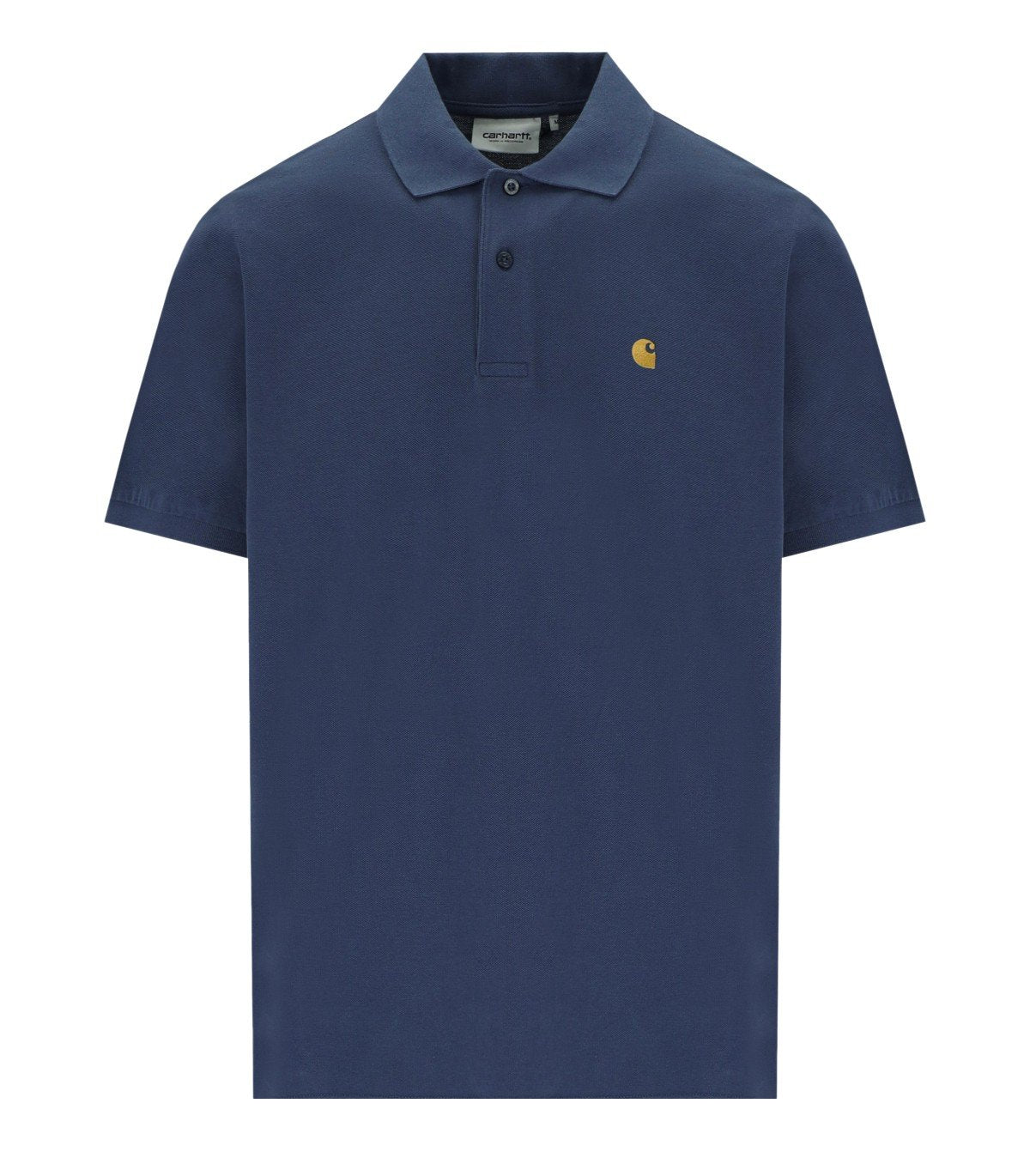 CARHARTT WIP S/S CHASE DUSKY BLUE POLO SHIRT