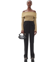 GANNI SCHWARZE HOSE MIT TASCHEN