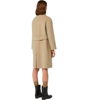 MAX MARA WEEKEND ZENONE BEIGE SINGLE-BREASTED COAT