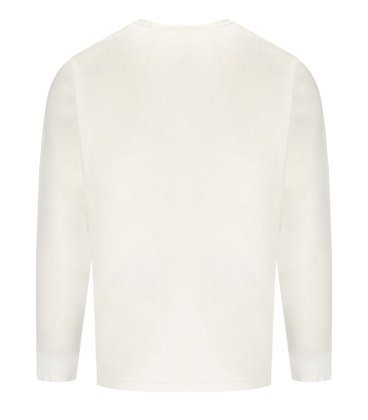 C.P. COMPANY GAUZE WHITE LONG SLEEVED T-SHIRT