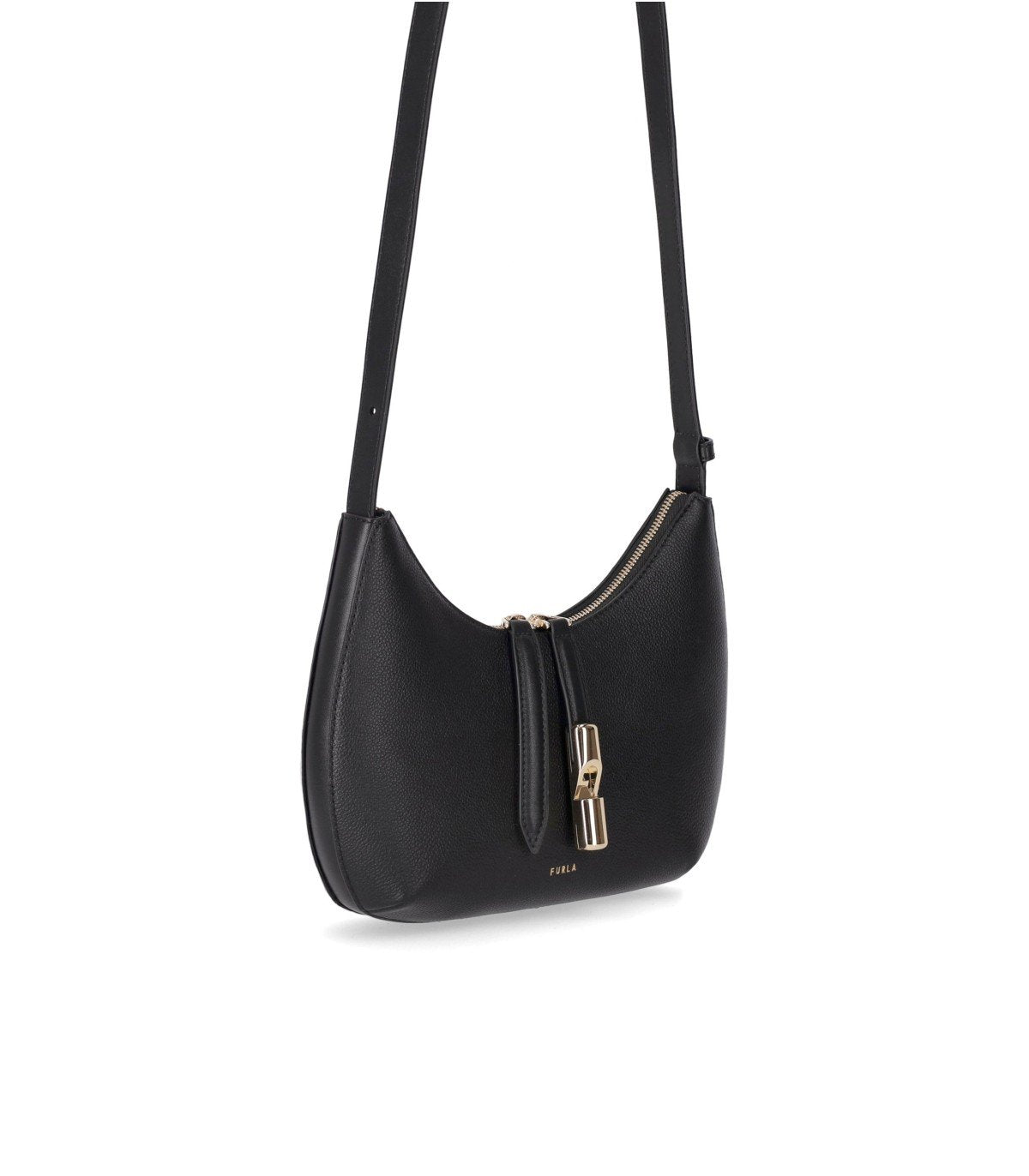 FURLA GOCCIA S BLACK CROSSBODY BAG