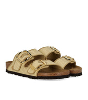BIRKENSTOCK ARIZONA RAFFIA BIG BUCKLE NATURAL SANDAL