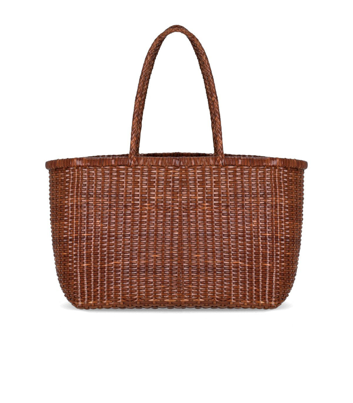 SAC CABAS WEAVE BIG MARRON DRAGON DIFFUSION