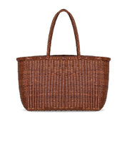 SAC CABAS WEAVE BIG MARRON DRAGON DIFFUSION