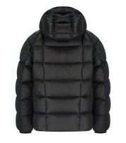 C.P. COMPANY D.D. SHELL BLACK HOODED DOWN JACKET