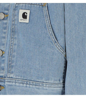 CARHARTT WIP W' ARCA LIGHT BLUE CROPPED DENIM JACKET