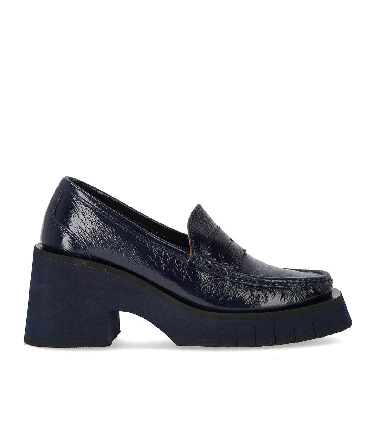 PALOMA BARCELÓ ODELE MARINEBLAUER LOAFER MIT ABSATZ