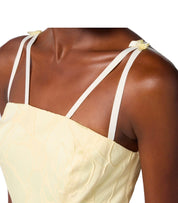 ELISABETTA FRANCHI LEMONADE BELTED DRESS
