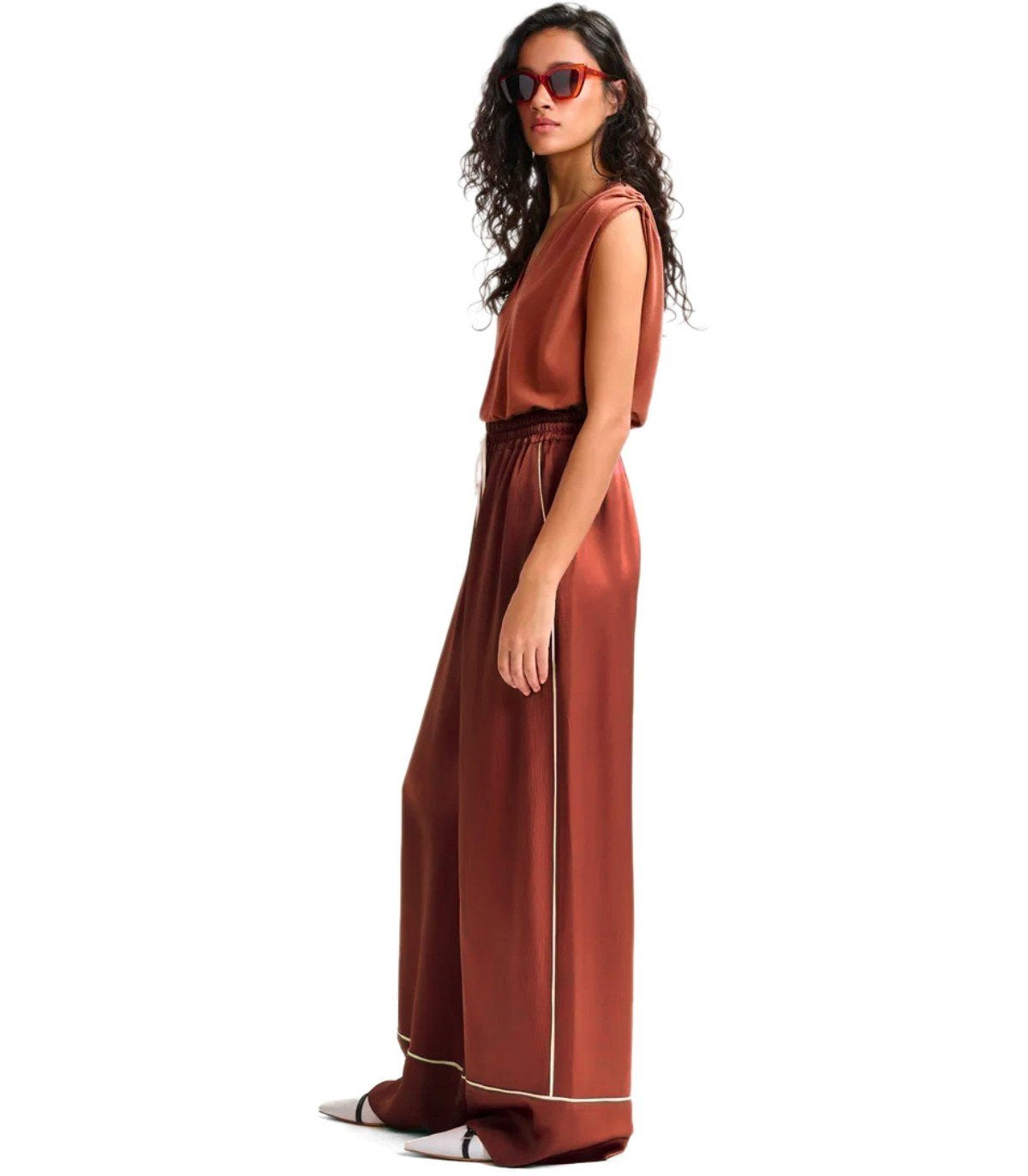 ESSENTIEL ANTWERP HONTGOMERY RUST PANTS