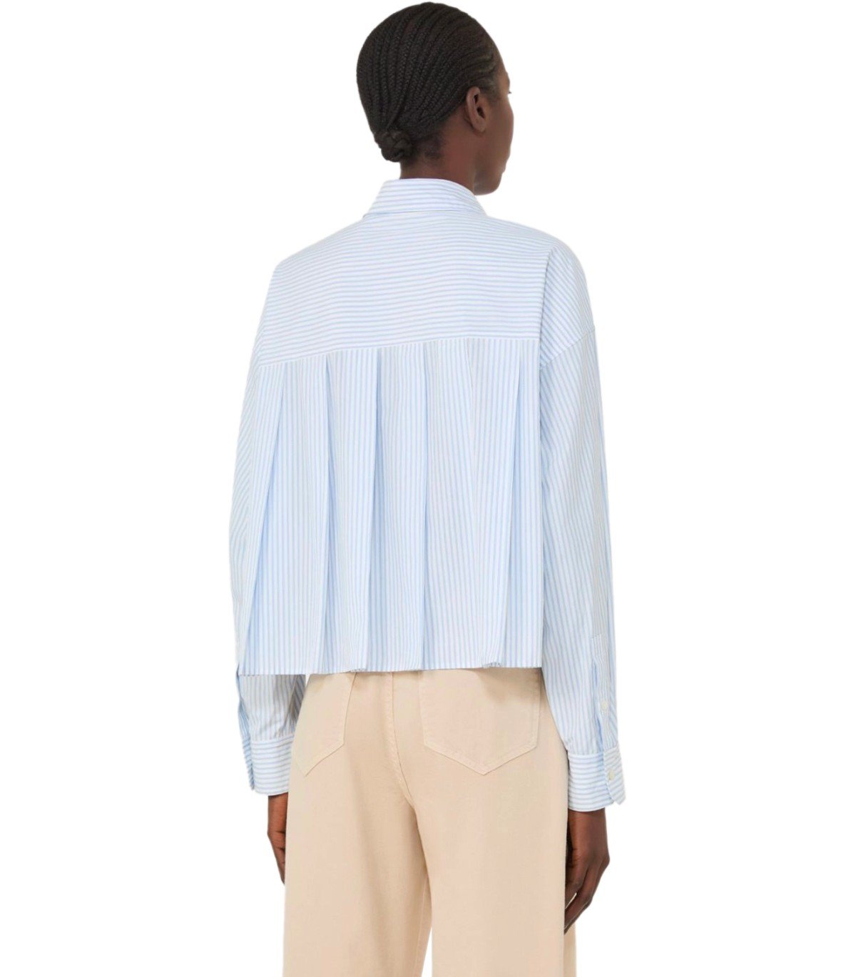 MAX MARA WEEKEND EDEN HELLBLAUES GESTREIFTES HEMD