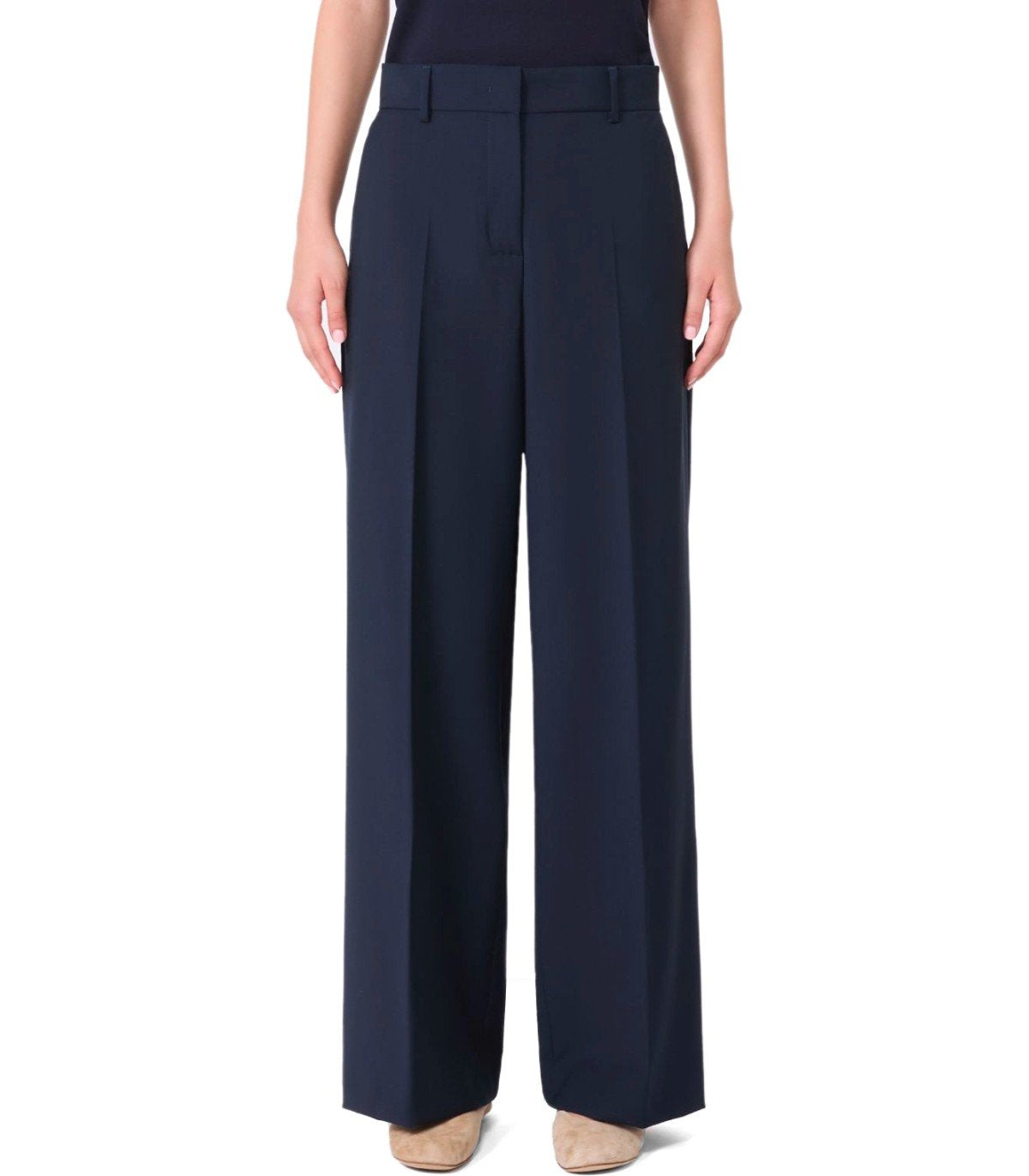 MAX MARA WEEKEND VISIVO BLUE PANTS
