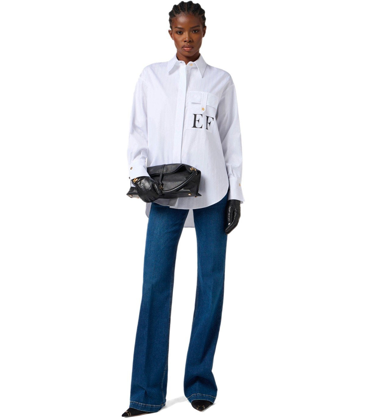 CAMISA OVERSIZE BLANCA ELISABETTA FRANCHI