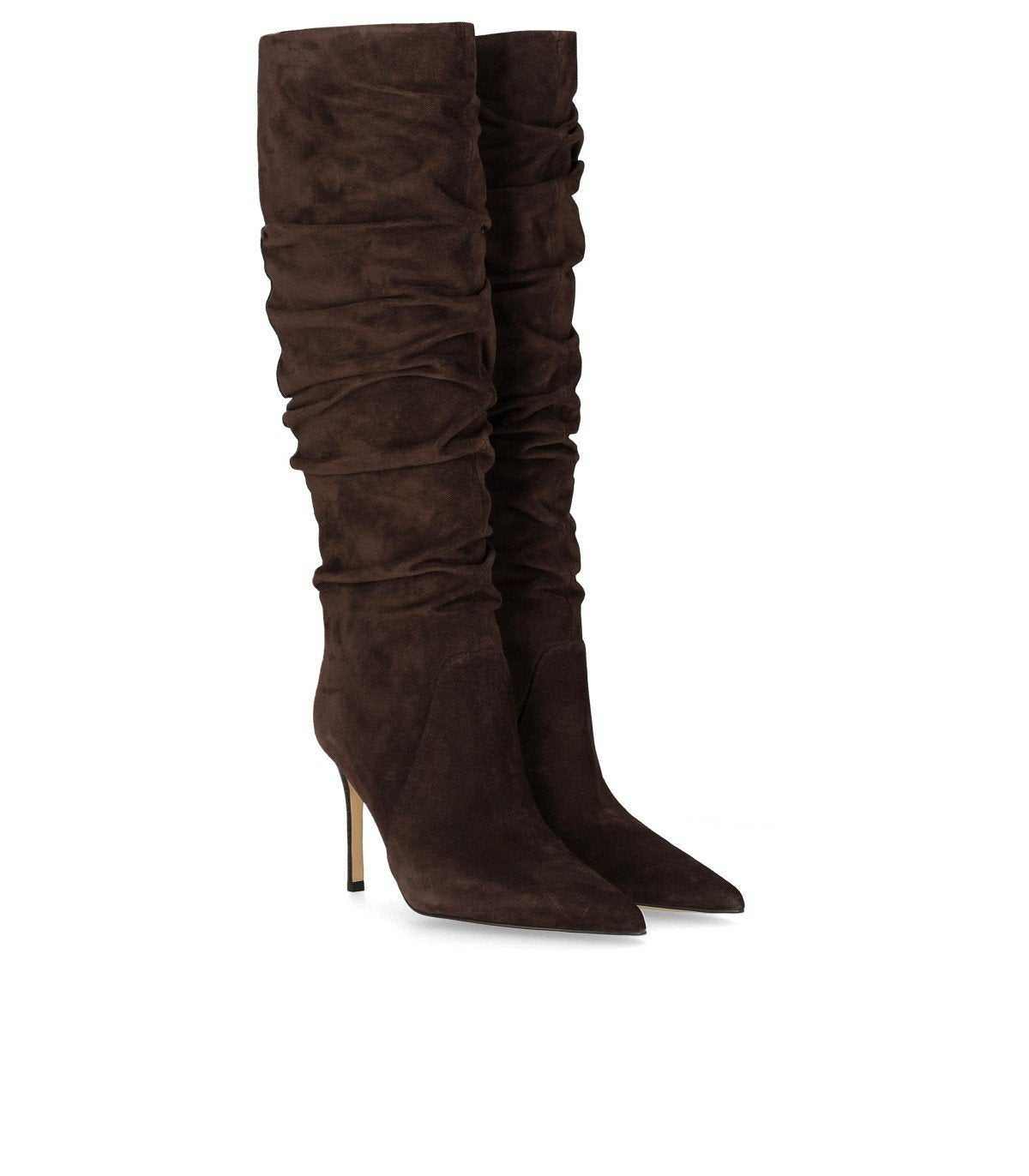 MICHAEL KORS DAWN CHOCOLATE HEELED BOOT