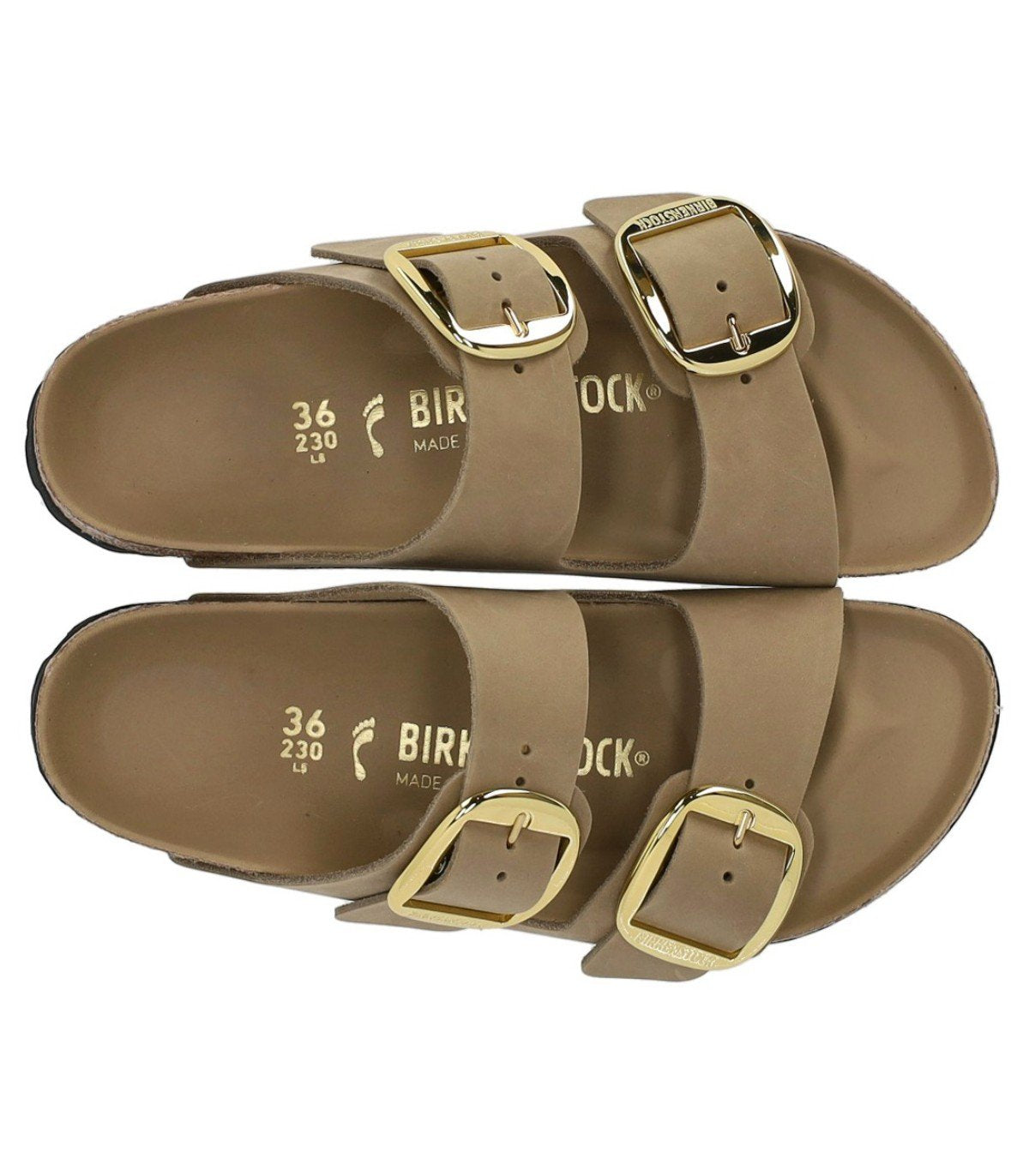 BIRKENSTOCK ARIZONA BIG BUCKLE TOBACCO BROWN SANDALE