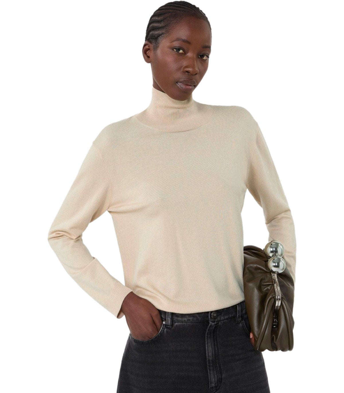 MAGLIA DOLCEVITA KIKU BEIGE MAX MARA WEEKEND 