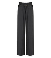 TWINSET ANTHRACITE GREY WIDE LEG PANTS
