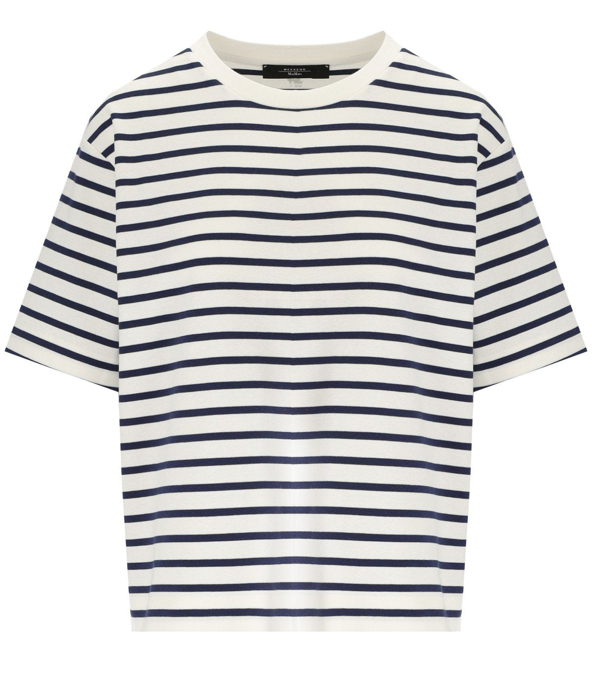 MAX MARA WEEKEND MULTID BLUE STRIPED T-SHIRT