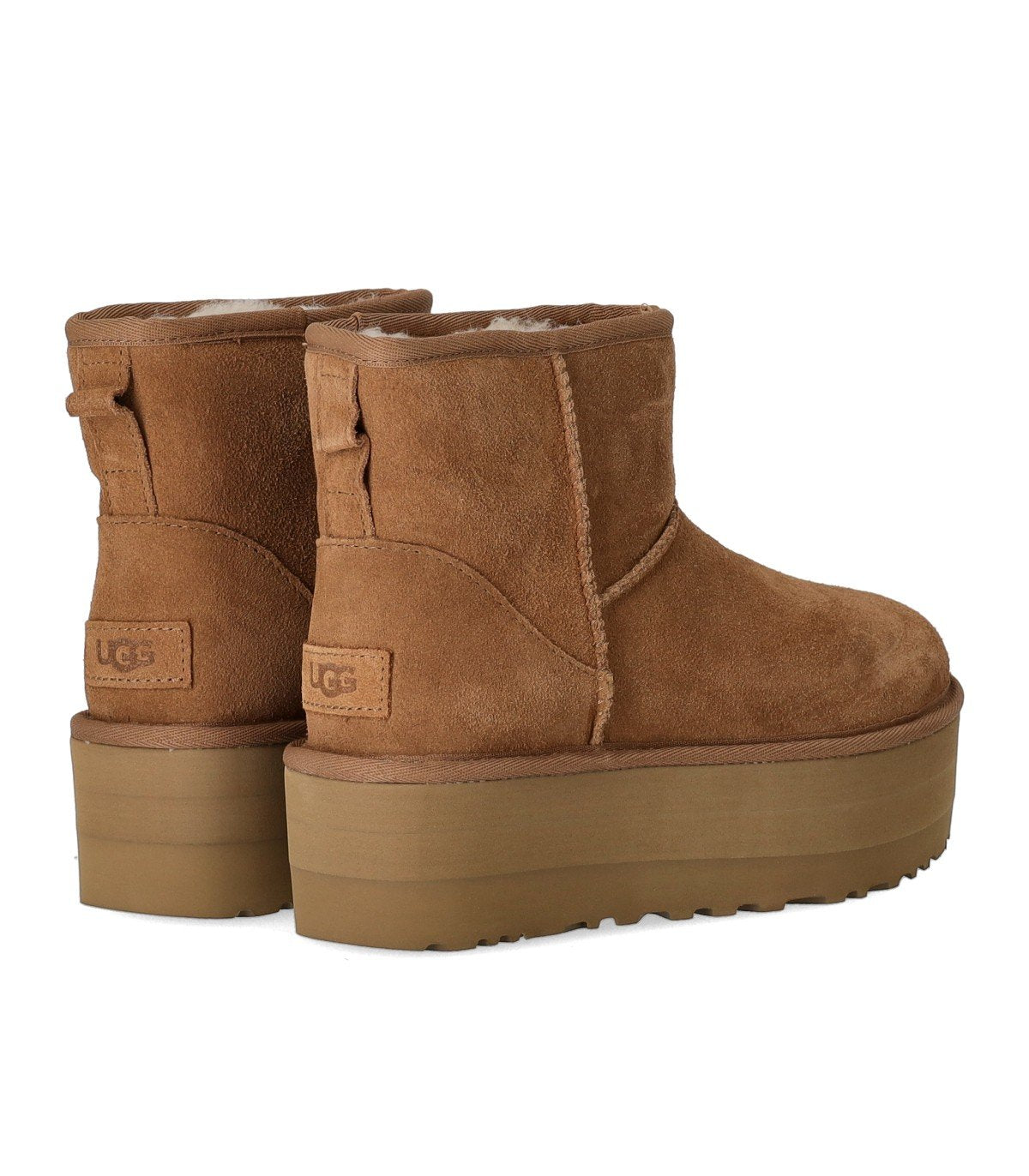 UGG CLASSIC MINI PLATFORM CHESTNUT BOOT