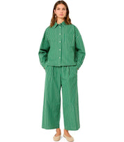 PANTALONE A RIGHE CRESTA BIANCO VERDE MAX MARA WEEKEND