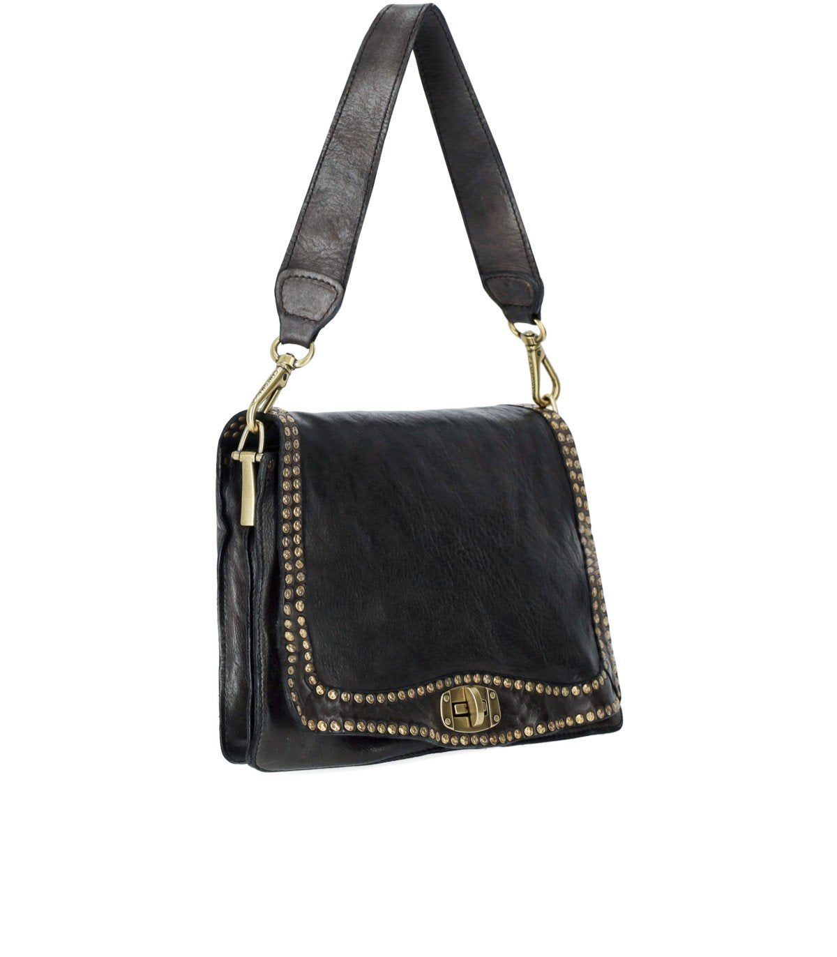 CAMPOMAGGI PAOLA ANTHRACITE GREY CROSSBODY BAG