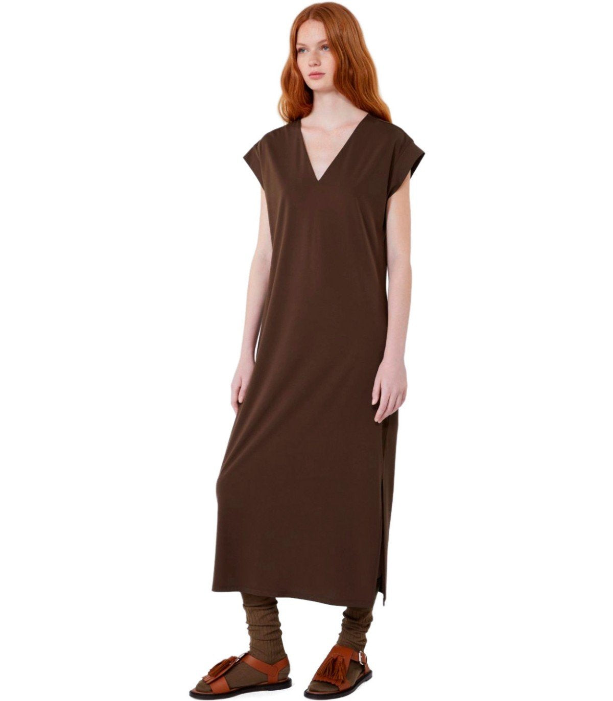 MAX MARA WEEKEND MIRTO BROWN DRESS