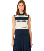 TOP NAZIONE BIANCO E BLU MAX MARA WEEKEND