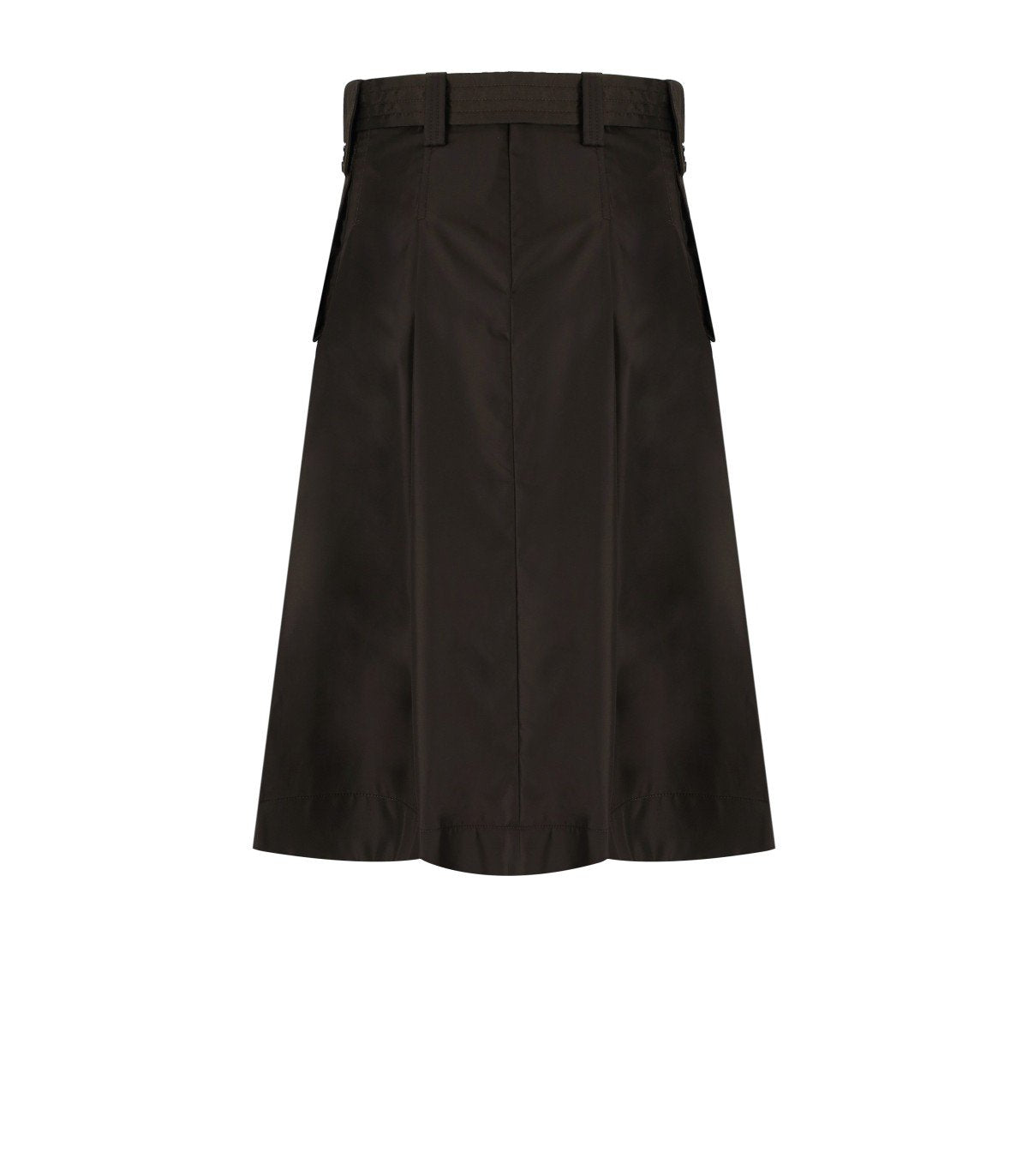 GONNA MIDI IN NYLON MARRONE GANNI