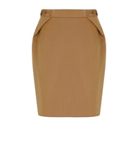 ELISABETTA FRANCHI BEIGE MINI SKIRT - 40